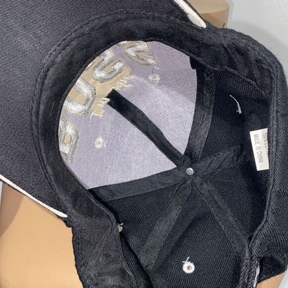 I'm the BOSS Men's Black Cotton Strapback Baseball Cap Hat Adjustable One Size - Picture 8 of 10